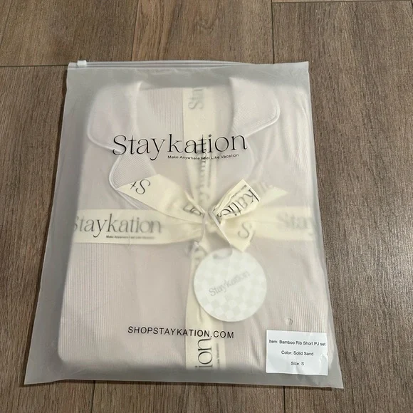 Bamboo ribbed pajamas short set - Picture 2 of 6